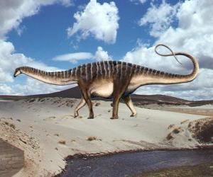 yapboz Zapalasaurus yaklaşık 120 milyon yıl önce yaşamış